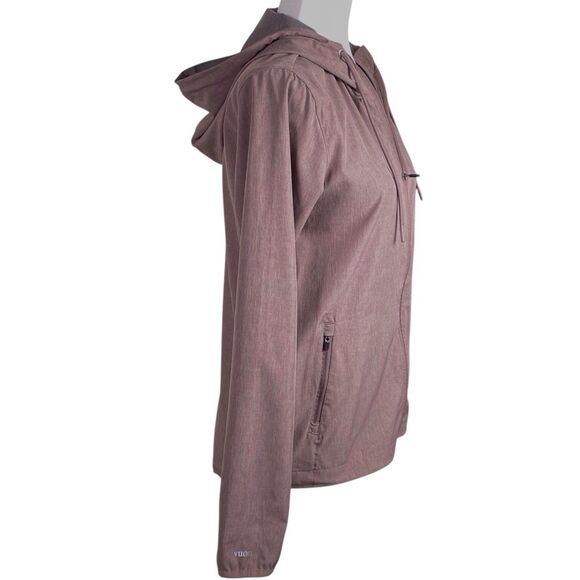 VUORI Women's Outdoor Trainer Shell Jacket Size XS Hooded Full Zip Brown # VW501 - Picture 6 of 16